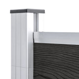 49073 Garden Fence WPC 180x105 cm Grey