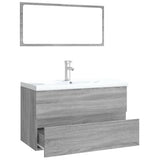 Bathroom Furniture Set Grey Sonoma Engineered Wood 3120352