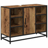 Bathroom Cabinet Old Wood 80 x 33 x 60 cm Engineered Wood 883637