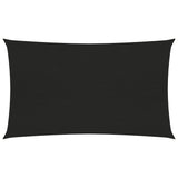 ZNTS Sunshade Sail 160 g/m² Black 5x8 m HDPE 311743