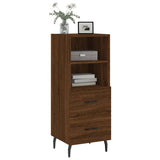 Sideboard Brown Oak 34.5x34x90 cm Engineered Wood 828691