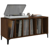 Record Cabinet Brown Oak 100x38x48 cm Engineered Wood 831988