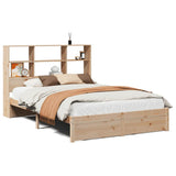 Bookcase Bed without Mattress 120x190cm Small Double Solid Wood Pine 3322381