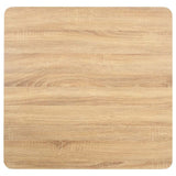 Bistro Table Light Brown 80X80 cm MDF 286432