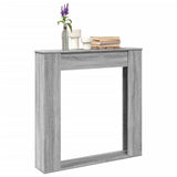 Fireplace Surround Grey Sonoma 100x20x100 cm Engineered Wood 854576
