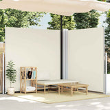 Patio Retractable Double Side Awning 170x600 cm Cream 48467