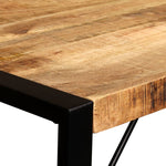 ZNTS Dining Table Solid Rough Mango Wood 120 cm 243996