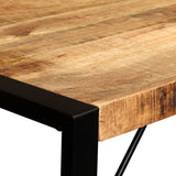 ZNTS Dining Table Solid Rough Mango Wood 120 cm 243996