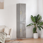 Highboard Grey Sonoma 34.5x34x180 cm Engineered Wood 3199103