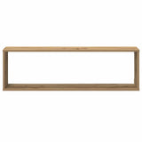 Wall Cube Shelves 4 pcs Artisan Oak 100x15x30 cm Engineered Wood 856585
