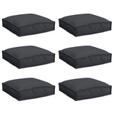 Cushion 6 pcs Black 40 x 40 x 8 cm Oxford Fabric 42001602