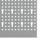 ZNTS Pegboards 2 Pack with 8 Accessories, Grey, 50x80 cm Steel 4103483