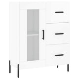 Sideboard High Gloss White 69.5x34x90 cm Engineered Wood 828054