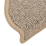 Stair Mats 15 pcs 65x21x4 cm Brown Half Round Large 149855