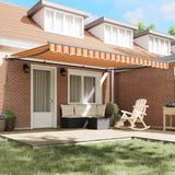 Retractable Awning Yellow and Orange 450 x 350 cm 3331093