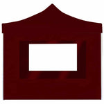 Professional Folding Party Tent with Walls Aluminium 3x3 m Wine Red 45489