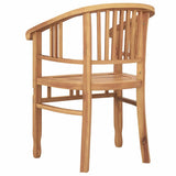 Chair 2 pcs Brown 63 x 58 x 89 cm Solid Teak Wood 42008383