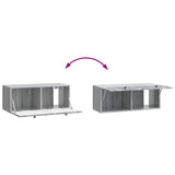 Wall-Mounted TV Cabinet Grey Sonoma 78.5 x 31 x 30 cm 898041