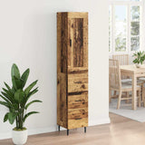 Highboard Old Wood 34.5 x 34 x 180 cm Engineered Wood 3415782