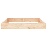 Sandbox with Seats Square Solid Wood Pine 825037