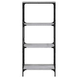 Bookcase 4-Tier Grey Sonoma 59x35x132 cm Engineered Wood 837620