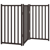 Dog Gate Foldable 3 Panels Black 150 cm Solid Wood Fir 352286