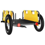 Bike Trailer Yellow Oxford Fabric and Iron 94162