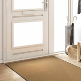 Doormat Other Cream and Black 120 x 300 cm Polyamide and PVC 4100754