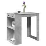 Bar Table Concrete Grey 102x70x103.5 cm Engineered Wood 3309324