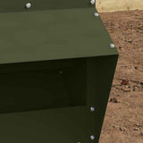 Chicken Feeder Olive Green 35 x 30.5 x 43.5 cm 874694