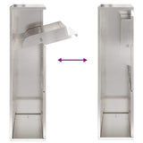 Parcel Drop Box Silver 44 x 22 x 82 cm Stainless Steel 874923