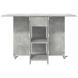 Dinning Table 115 x 70 x 75 cm Engineered Wood Concrete Grey 8006032