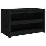 Outdoor Kitchen Cabinet MEPPEL Black 106x55x64 cm Solid Wood Pine 832335