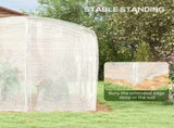 Polytunnel Greenhouse Walk-in Grow House with UV-resistant PE Cover, Door and Galvanised Steel T3398P325196