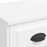 Dressing Table with LED Lights White 90x42x132.5 cm 834970