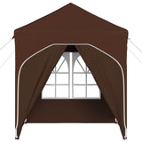 Pop-up Party Tent 192 x 192 x 245 cm Brown 42019841