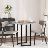 Table Top 80 x 1.5 cm Round Engineered Wood Grey Sonoma 880427