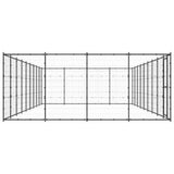 Outdoor Dog Kennel Steel 43.56 m 3082316