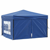 Folding Party Tent with Sidewalls Blue 3x3 m 93521