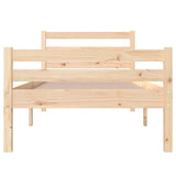 Bed Frame without Mattress Solid Wood 100x200 cm 814809