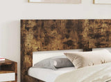 Bed Frame with Storage and Headboard Smoked Oak 135 x 190 cm 3414315