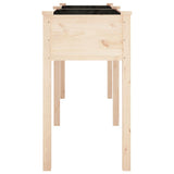 Planter with Liner 161x45x76 cm Solid Wood Fir 364236