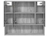 Bathroom Mirror Cabinet with Door Grey Sonoma 60 x 14.5 x 70 cm 889188