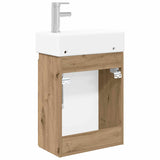 Bathroom Vanity Unit with Tap Artisan Oak 45.5 x 25.5 x 84 cm 889500