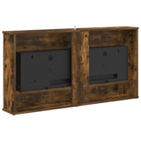 Electric Fireplace Smoked Oak 114 x 18 x 58.5 cm 8021059
