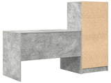 Desk with Drawer with Shelf with Storage 2 pcs Concrete Grey 3337364