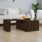 ZNTS Coffee Table Brown Oak 150x50x35 cm Engineered Wood 815470