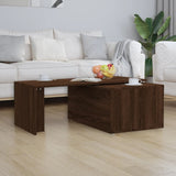 ZNTS Coffee Table Brown Oak 150x50x35 cm Engineered Wood 815470