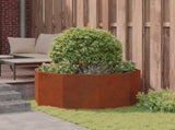 Planter Rusty 120 x 120 x 50 cm Weathering Steel 883751