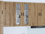 Wall Glass Cabinet PORTO Artisan Oak 60 x 31 x 100 cm 885534